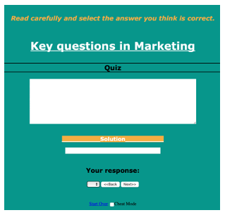 Marketing Key Concepts Quiz
